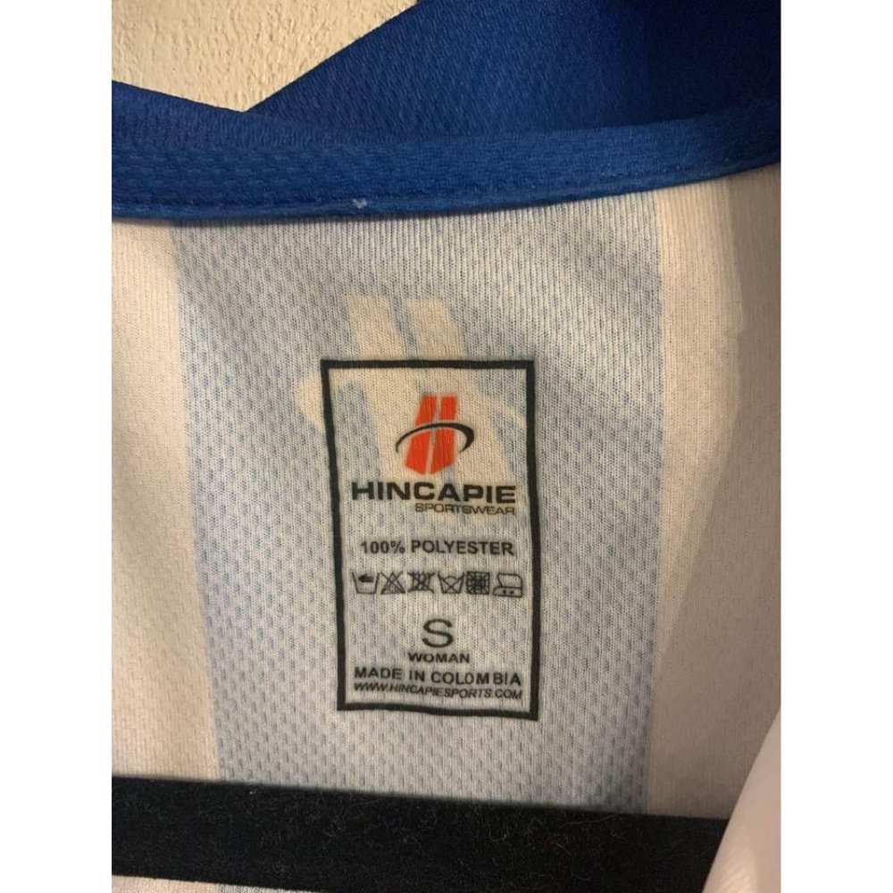 Hincapie “The Bike Crossing” bikers shirt men’s small, blue and white (bin J) - Picture 3 of 5